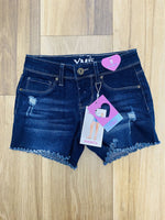 Ripped Dark Jean Short 8