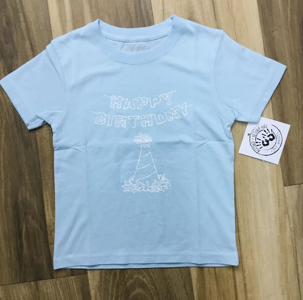 Mustard & Ketchup Light Blue Birthday T-Shirt XS (3/4)