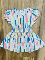 Striped design dress