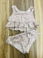 Ruffle floral swim set