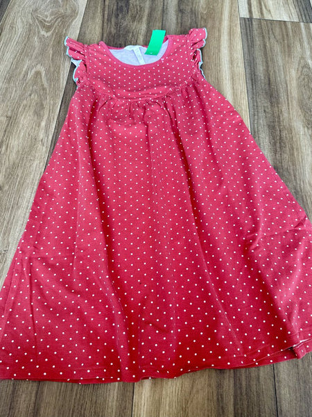 Polka dot ruffle sleeve dress