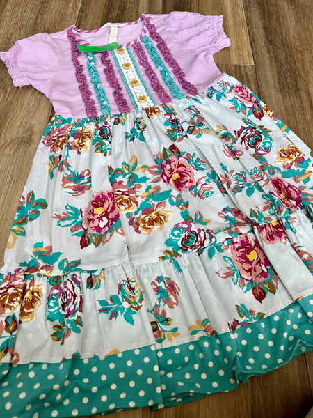 Flower dress ruffle