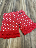 Polka dot ruffle shorties