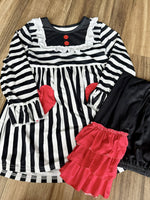 Stripe/ Heart 2 pc set