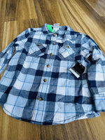 Plaid button up shirt NWT