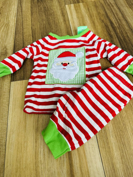 Santa Stripe pjs set