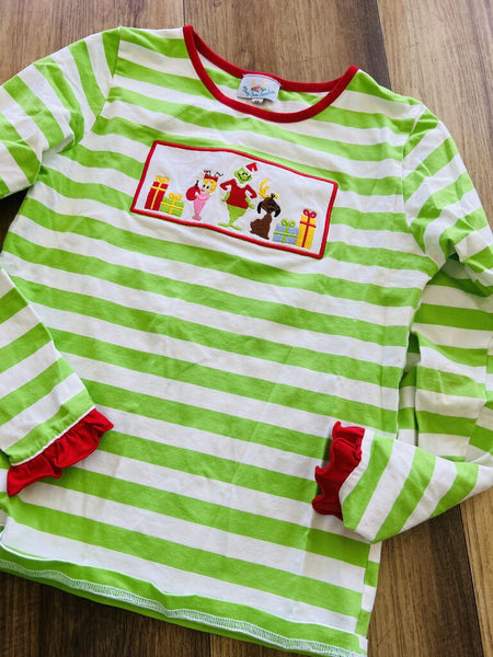 Stripe grinch shirt