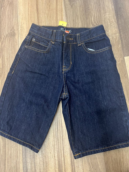 Dk blue jean short