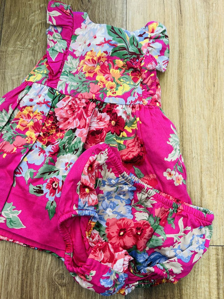 Flower dress w/ bloomer