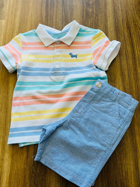 Blue/stripe 2 pc set