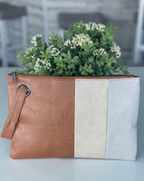 Hint of Fall Clutch - Gray