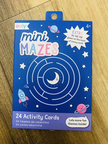 Paper Games Activity Cards- mini mazes