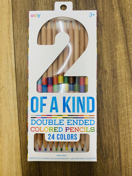 Double ended colored pencils