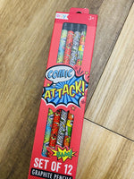 Comic attack graphite pencil