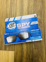 Spy Look behind glasses